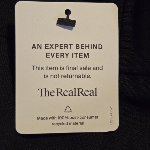 Authentic Burberry Women's Logo Wool Black Flare Leg Trouser Dress Pants Size 2 - Picture 10 of 12